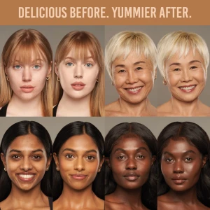 Danessa Myricks Yummy Skin Serum Foundation 14W - Fond De Ten Serum Hibrid Cu Efect Hidratant - Machiaj 4
