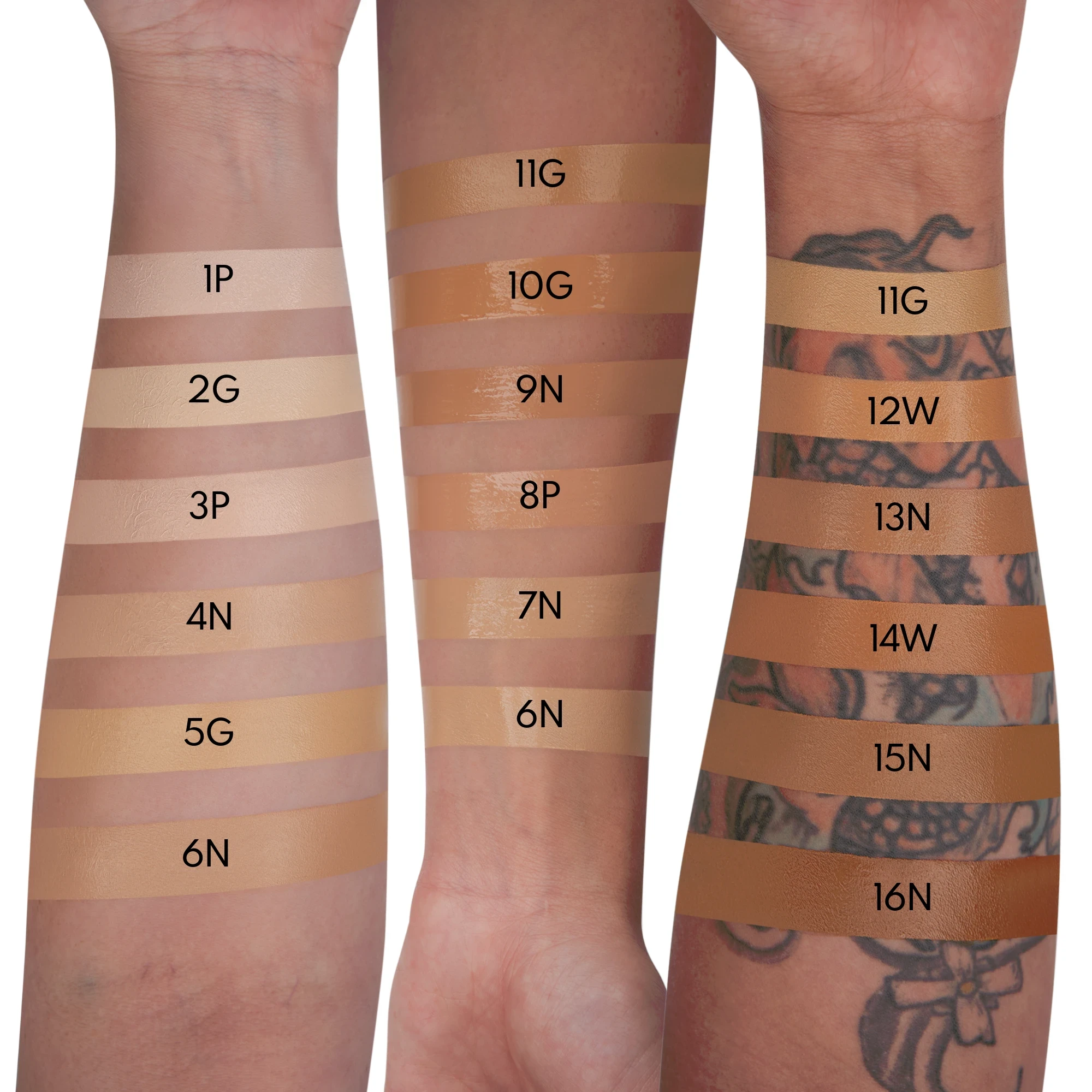 Danessa Myricks Yummy Skin Serum Foundation 14W - Fond De Ten Serum Hibrid Cu Efect Hidratant - Swatch 1