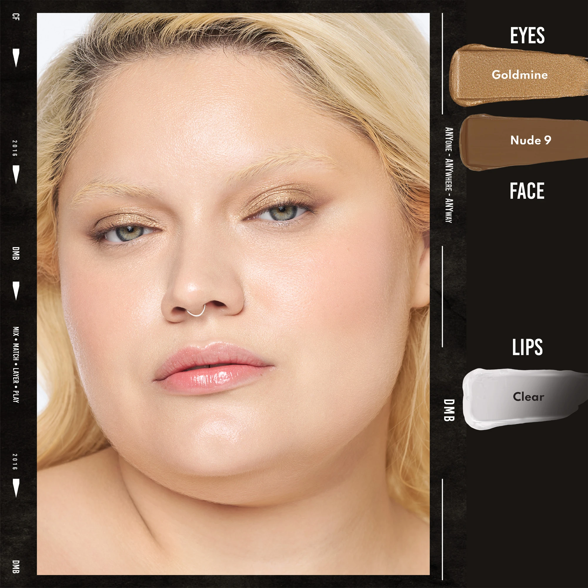 Danessa Myricks Colorfix Metallics Goldmine - Crema Hibrida, Incredibil De Durabila Cu Aspect Metalic - Model