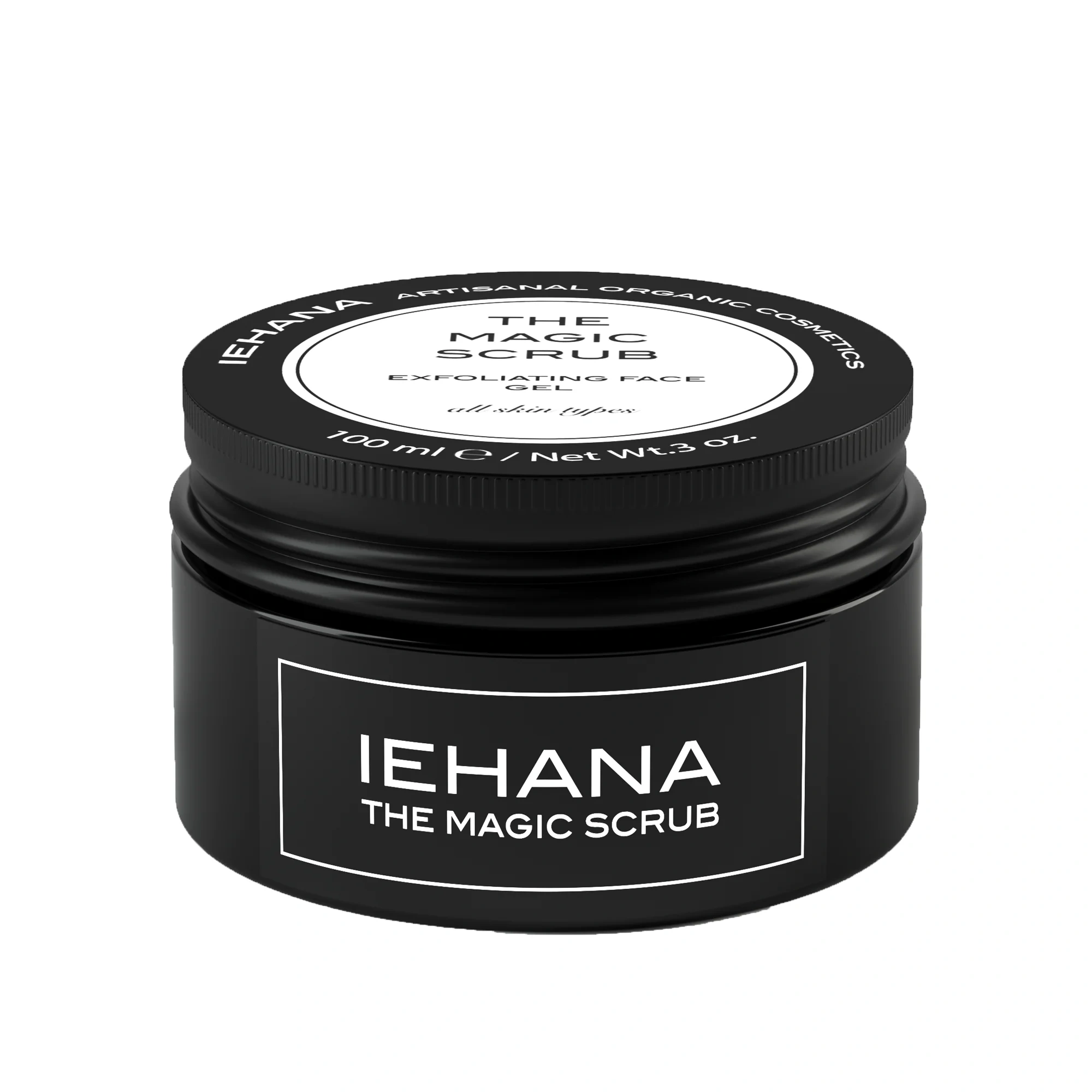 Gel Exfoliant cu Acizi de fructe AHA & Trandafiri pentru Toate Tipurile de Ten, Magic Scrub, 100 ml