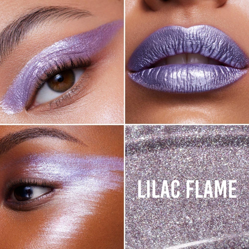 Danessa Myricks Colorfix Liquid Metals Lilac Flame - Un Pigment Cremos, Multifunctional, Cu Textura Metalica - Hover