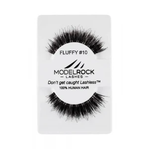 Gene False Modelrock Fluffy #10 - Gene False De Tip Banda Fabricate Din Par Natural, De Calitate Superioara - Produs