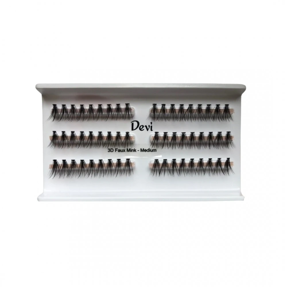 Gene False Devi Faux Mink M - Gene False Smocuri, Foarte Fine, Subtiate Progresiv Catre Varf - Hover