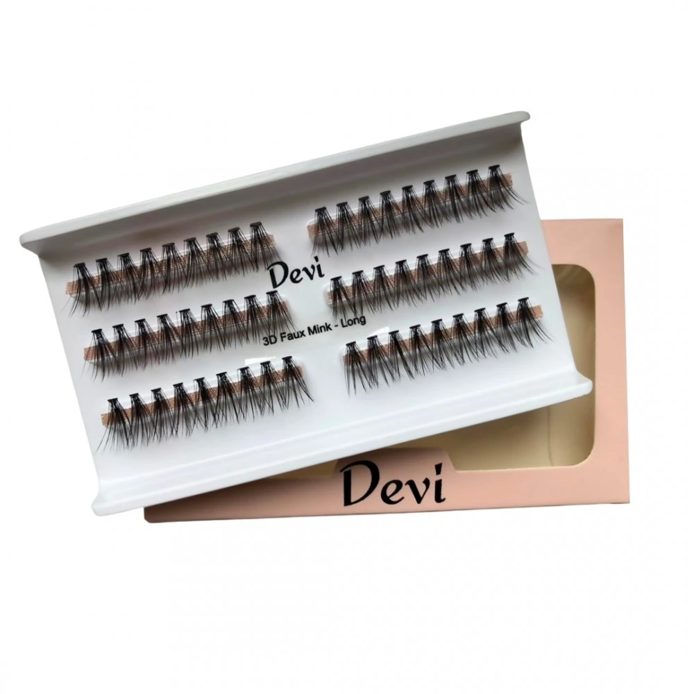 Gene False Devi Faux Mink L - Gene False Smocuri, Foarte Fine, Subtiate Progresiv Catre Varf - Produs