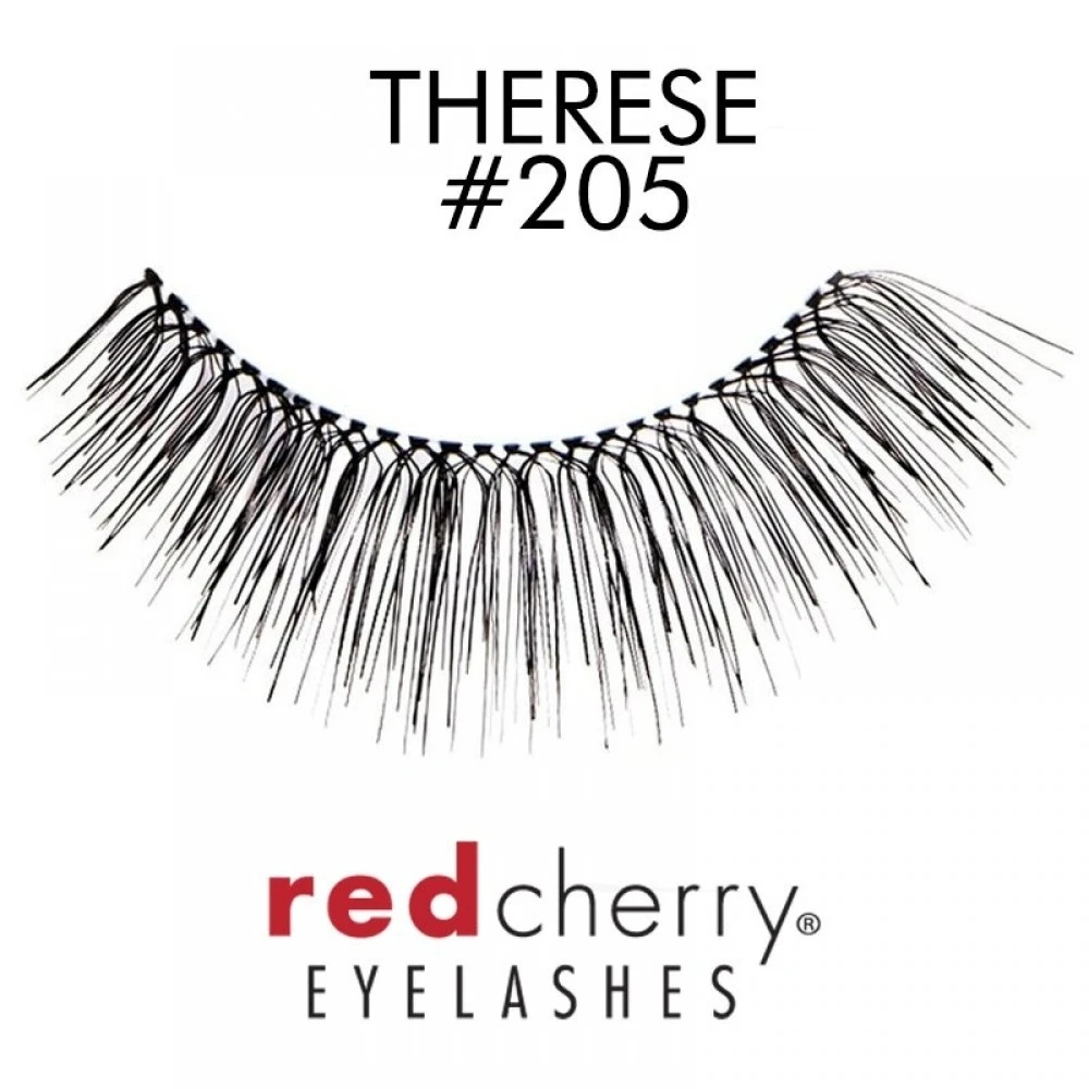 Gene False Red Cherry 205 Jasmine - Gene False Banda, Fabricate Din Par Natural, Voluminoase Si De Un Negru Intens - Hover