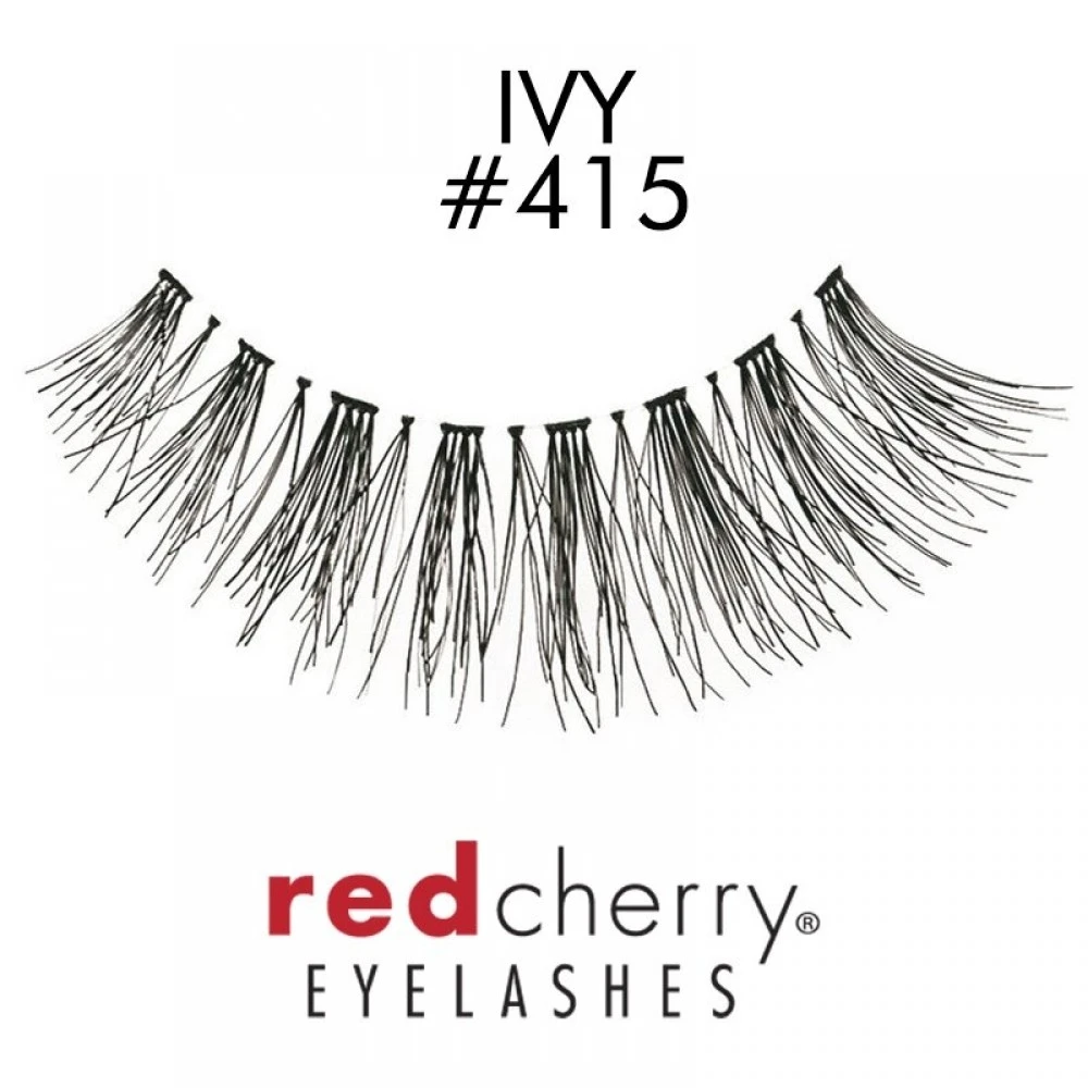 Gene False Red Cherry 415 Ivy - Gene False Banda Fabricate Din Par Natural, Flexibile, De Calitate Superioara - Hover