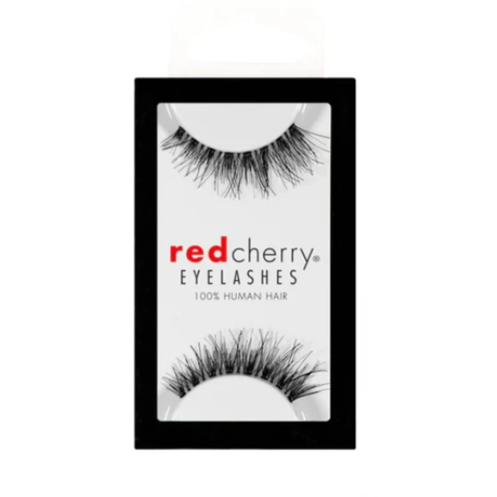 Gene False Red Cherry Demi Wispy - Gene False Banda Fabricate Din Par Natural, Flexibile, De Calitate Superioara - Produs