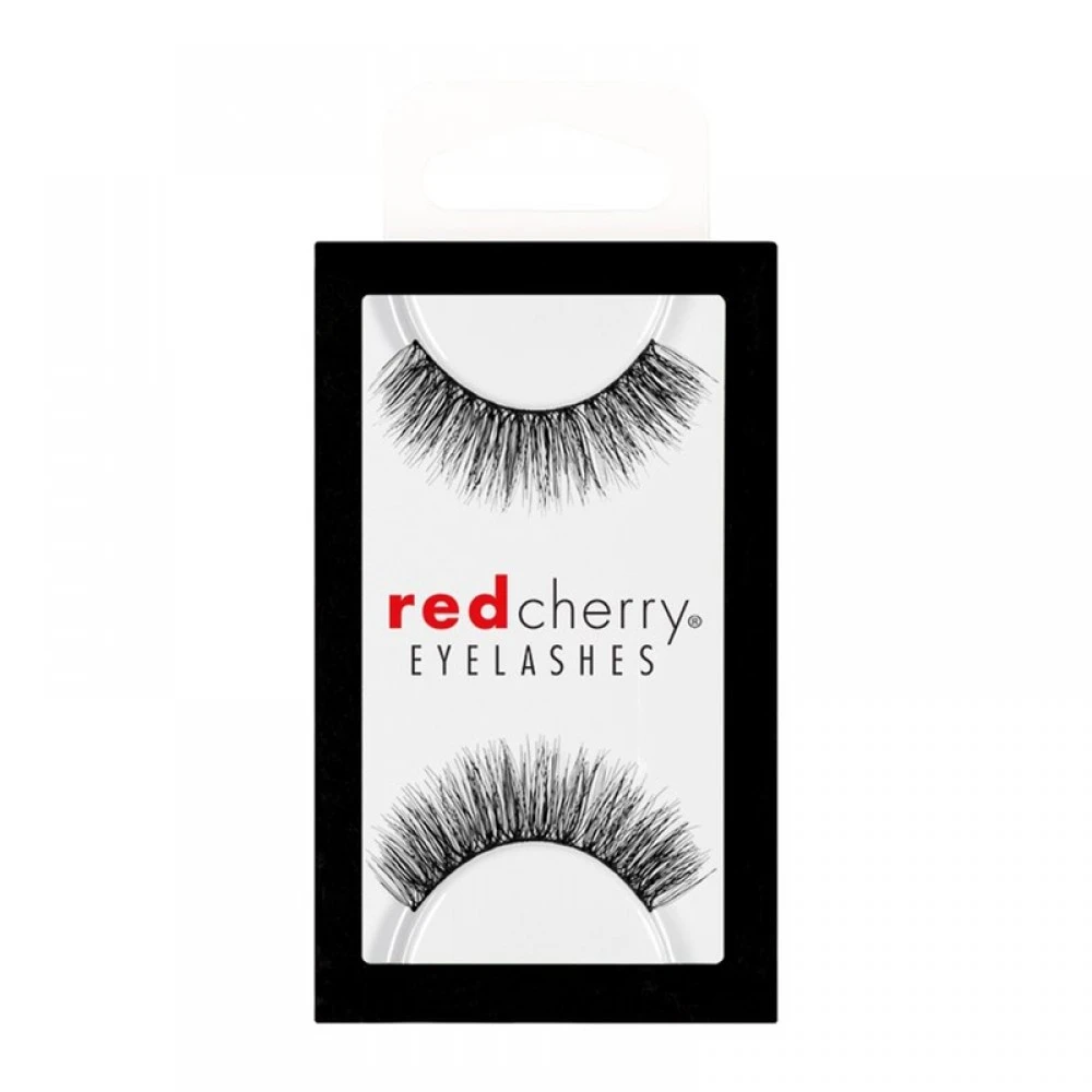 Gene False Red Cherry Lucinda - Gene False Banda Fabricate Din Par Natural, Flexibile, De Calitate Superioara - Produs