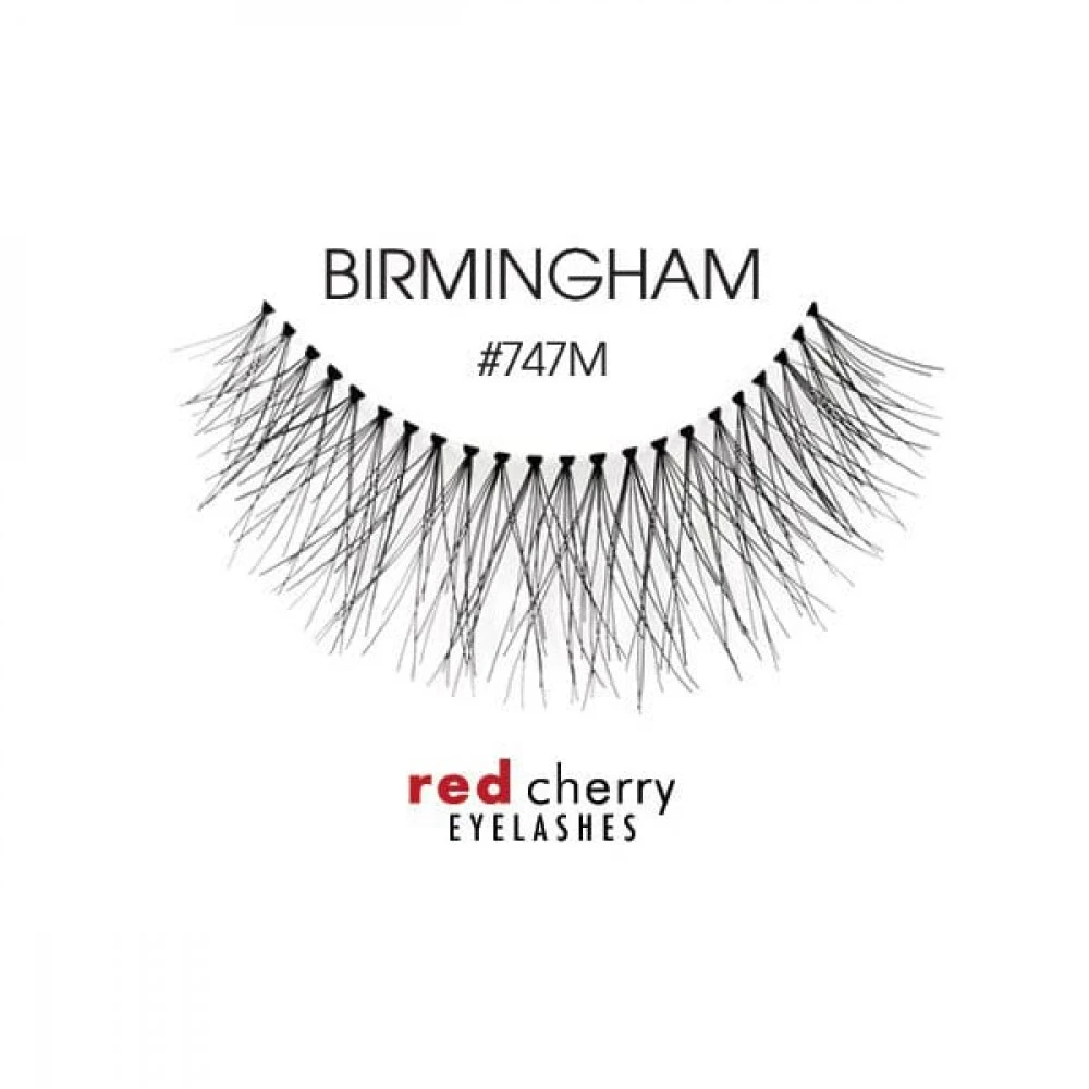 Gene False Red Cherry Birmingham Set 4 - Gene False Banda, Fabricate Din Par Natural, Voluminoase - Hover