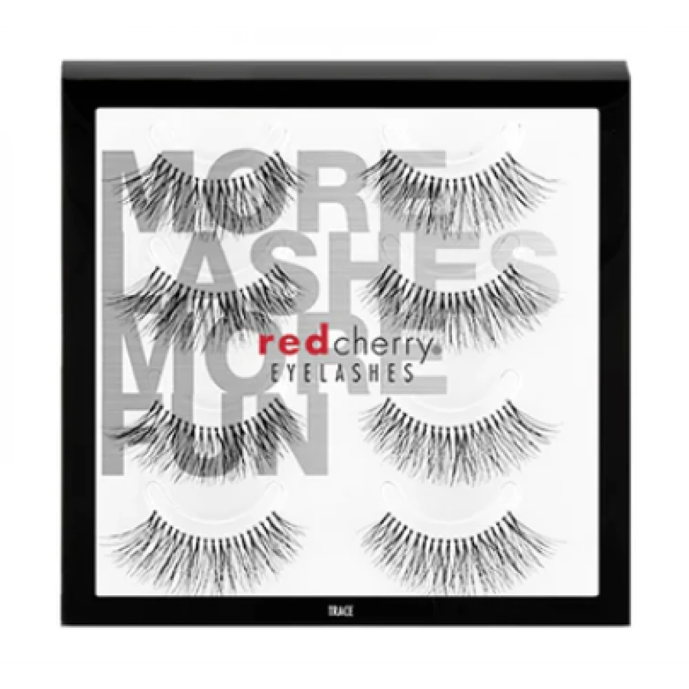 Gene False Red Cherry Trace Set 4 - Gene False Realizate Din Par 100% Natural, Fiind Usoare Si Confortabile - Produs