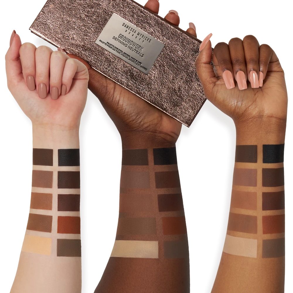 Groundwork Defining Neutrals Danessa Myricks Groundwork Defining Neutrals - Paleta Farduri Nude, Multifunctionala - Swatch