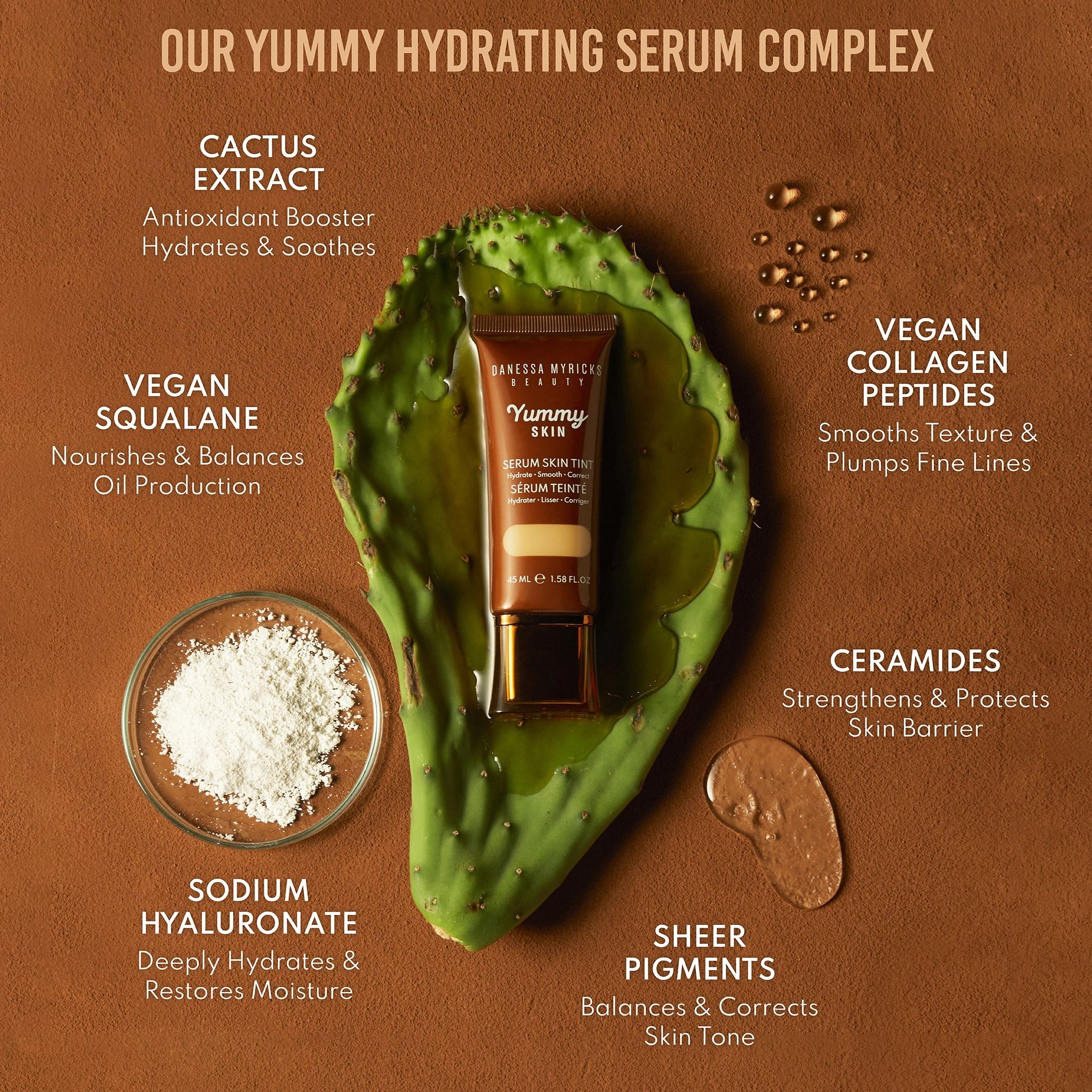 Danessa Myricks Yummy Skin Serum Skin Tint 2 - Serum Tint Imbogatit Cu Ingrediente De Ingrijire A Pielii - Informatii 3